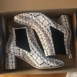Cole haan snakeskin bootie